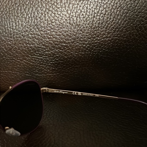 Salvatore Ferragamo logo monogram 60mm mirrored aviator sunglasses NEW - Picture 8 of 9